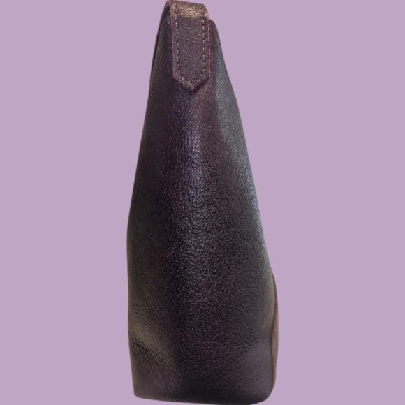 EUC Portland Leather Large Naomi Plum Purple Leather Hobo Shoulder Bag Purse - Picture 6 of 11